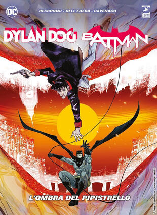copertina Dylan Dog. Batman. L'ombra del pipistrello