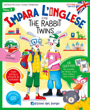 copertina Impara l'inglese con the Rabbit Twins. Let's read and play. Ediz. a colori. Con QR code per tracce audio. Vol. 3