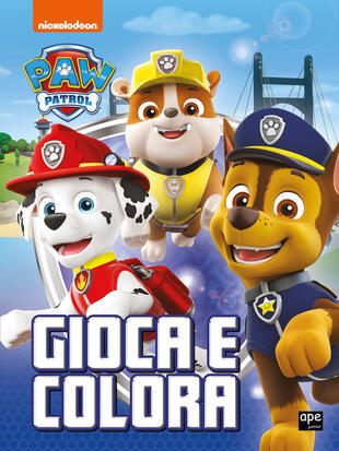 copertina Paw Patrol. Gioca e colora