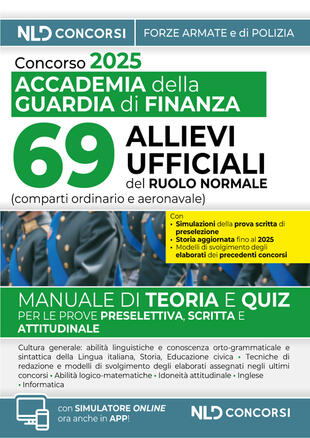 copertina Concorso per l'ammissione di 69 allievi ufficiali all'Accademia della Guardia di Finanza. Con espansione online