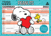 copertina Peanuts. Calendario della famiglia 2022