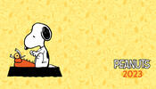 copertina Peanuts. Agenda orizzontale 2023