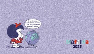 copertina Mafalda. Agenda orizzontale 2023