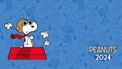 copertina Peanuts. Agenda orizzontale 2024