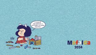 copertina Mafalda. Agenda orizzontale 2024