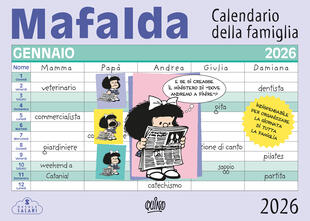 copertina Mafalda. Calendario della famiglia 2026