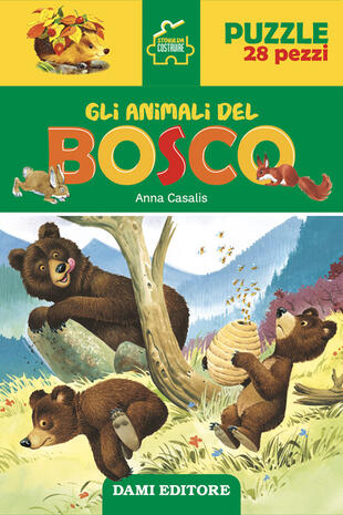 copertina Gli animali del bosco. Storie da costruire. Ediz. a colori. Con puzzle da 28 pezzi