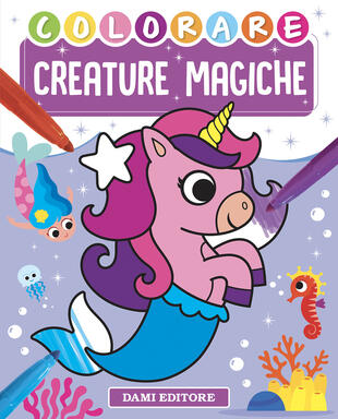 copertina Colorare creature magiche. Ediz. a colori