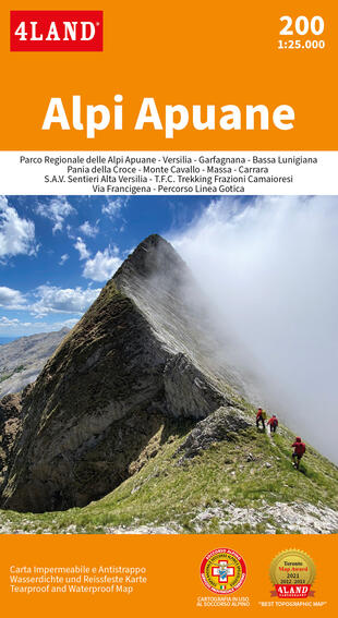 copertina Alpi Apuane 1:25.000