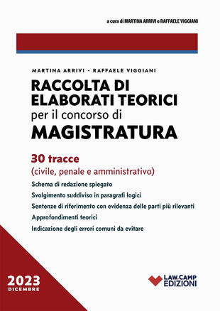 copertina Raccolta di elaborati teorici per il concorso in magistratura. 30 tracce (civile, penale, amministrativo)