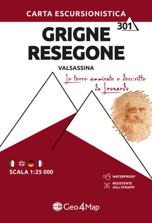 copertina Grigne Resegone (Valsassina). Carta escursionistica 1:25.000