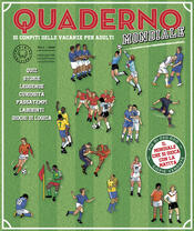 copertina Quaderno del calcio mondiale. Quaderno di compiti delle vacanze per adulti